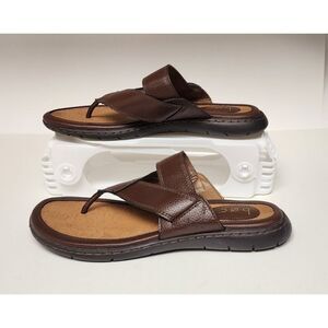 B.Ø.C Women's Sandals 10M Brown Flip Flop Strap Thong Shoes Comfort Size 9M